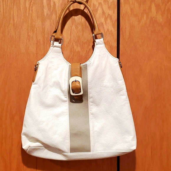 BIJOU Handbags - BIJOU, Medium, White/Tan Purse